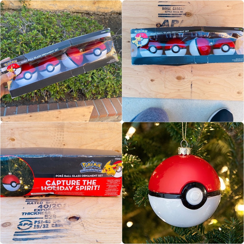 4 Pokemon Christmas trees 🎄 ornament